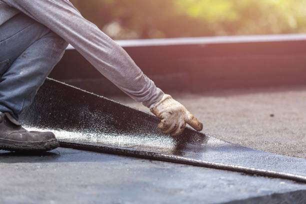 Professional Waterproofing technician working in Russellville, OH